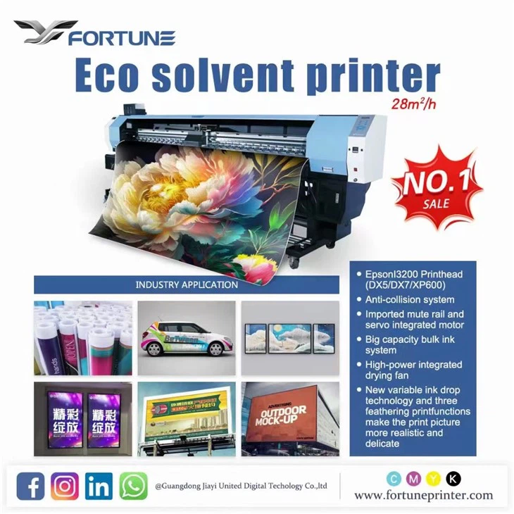 1.7m 2m 3.2m UV Eco Solvent Priner Printing Machine